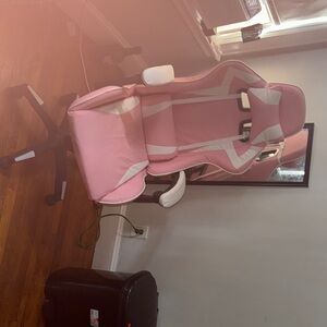 Pink and White Kids Gaming Chair